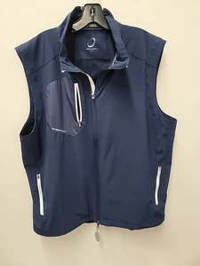 Gilet Golf Zero Restriction Full Zip Blu Uomo XL Sompo International Zip Tag - Foto 1 di 7