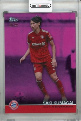 2021-22 Topps Bayern Munchen Saki Kumagai Women Pink /99 Soccer Card - Image 1 of 2