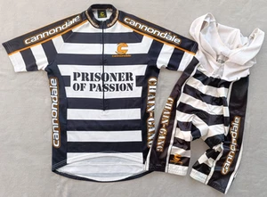 Prisoner of Passion Cannondale Hombre RARO Ciclismo Kit Jersey + Culotte con tirantes Talla L - Imagen 1 de 16