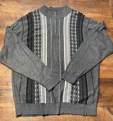 Suéter tejido con cremallera 1/4 Stacy Adams 2XL para hombre Foto 1 de 2
