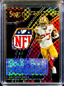 2021 Panini Select Eli Mitchell Rookie Signature Memorabilia Black Prizm #1/1 - Foto 1 di 2