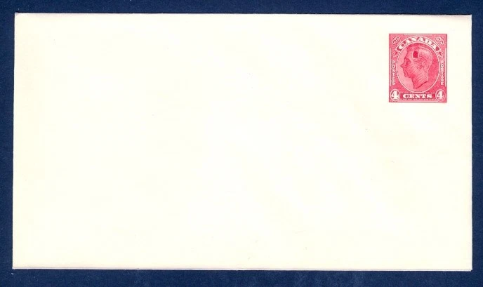 CANADÁ 4c KGVI AGUJERO EN LA CABEZA SOBRE ROJO VARIEDAD COMO NUEVO Foto 1 de 1