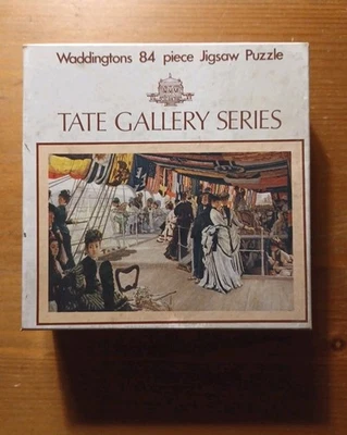 Waddingtons 84 Piece Jigsaw-Tate Gallery Series-James Tissot - Ball on Shipboard - Image 1 of 4