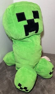Large Green Creeper Minecraft Plush Mojang 19” Minecraft Stuffed Toy Pillow 2020 - Picture 1 of 9