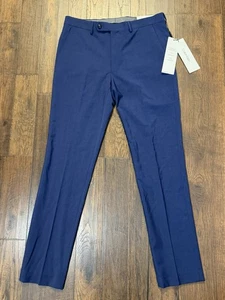 Calvin Klein Neu mit Etikett Jayden Skinny Fit Wolle Anzughose Herren 33 x 32 blau Anzughose - Bild 1 von 12