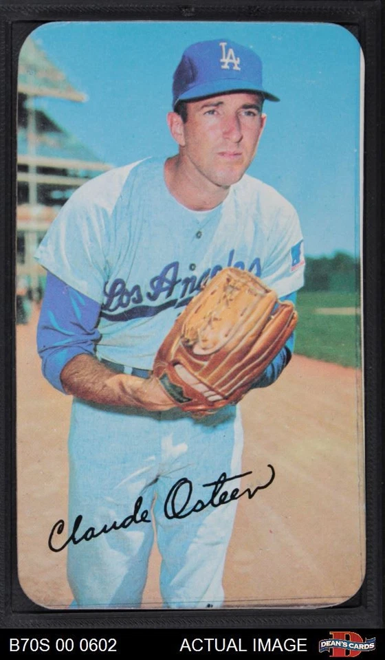 1970 Topps Super #1 Claude Osteen Dodgers SHORT-PRINT 5 - EX - Image 1 of 1