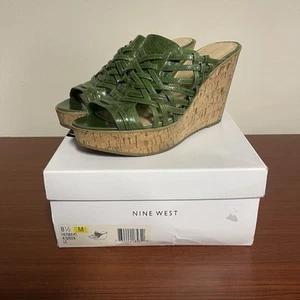 Nine West Damenschuhe Größe 8,5 M – Herwayo K grüne Plateauschuhe mit Karton - Bild 1 von 11
