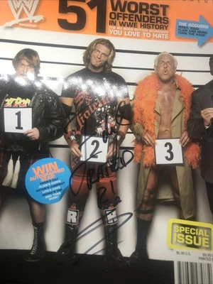 Edge Autograph October 06 WWE Magazine The 51 Worst Offenders In WWE History WWF - Image 1 of 4