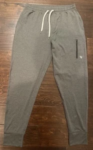 Men’s Vuori Sunday Grey Performance Jogger Stretch Pants V416 - Medium - Picture 1 of 19