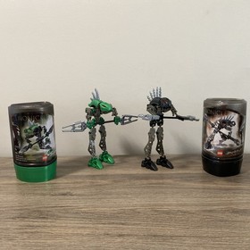 LEGO BIONICLE  Rahkshi Lerahk 8589 & Rahksh Vorahk 8591 Both Canisters No Kraata