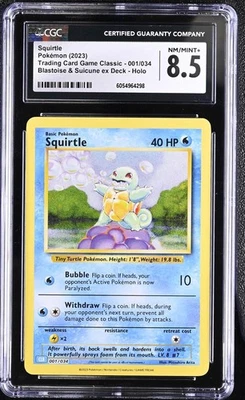 Squirtle 001/034 Trading Card Game Classic Holo - Image 1 of 2