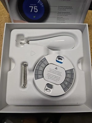 Google Nest 3rd Gen Smart Learning Thermostat - Stainless Steel (T3007ES) - Image 1 of 4