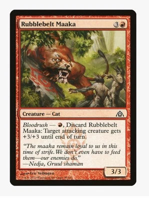 Rubblebelt Maaka | MTG Magic | Dragon's Maze DGM | Cat | Bloodrush | LP-NM - Image 1 of 3