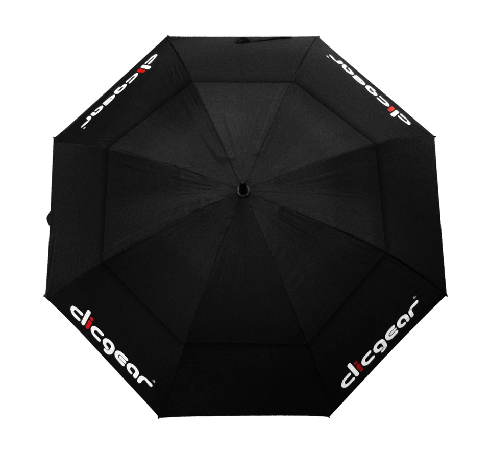 Clicgear Doble Toldo 68" Resistente al Viento UV Paraguas para Sol y Lluvia (Negro) Foto 1 de 4