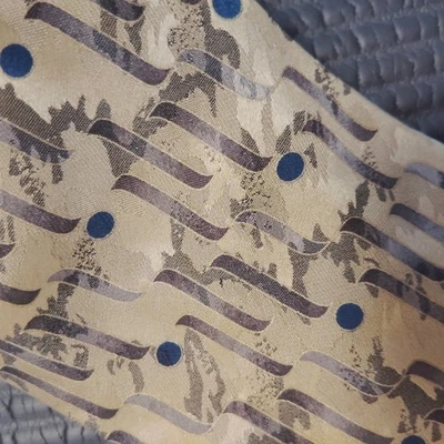 Corbata clásica Louis Roth 100 % seda geométrica dorada, negra, gris, hecha en Italia Foto 1 de 4