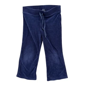 Ralph Lauren Terry Pants Girls Navy Blue Wide Leg Drawstring Size 4T - Picture 1 of 10