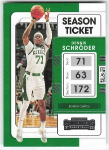 2021-22 Panini Contenders #54 Dennis Schroder Boston Celtics BK1R1S14 - Picture 1 of 2