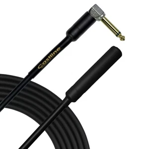 Castline Gold 1/4 TS Right 1/4 TS Female Guitar Unbalanced Cable Mogami 2524 - Picture 1 of 4