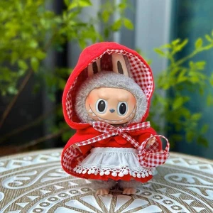 Abito Labubu Cappuccetto Rosso Fatto a Mano | Mantello Rosso, Abito e Borsa a Scacchi - Foto 1 di 4
