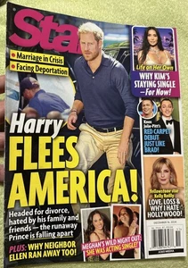“Star" Magazine Dec 16, 2024 Issue—Prince Harry "HARRY FLEES AMERICA!" - Picture 1 of 3