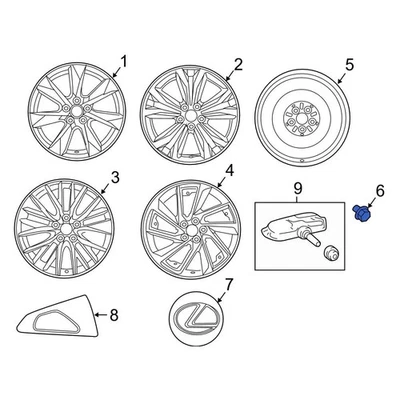 For Lexus RX350 2007-2022 Lexus 90942A1009 Wheel Lug Nut — 第 1/4 张图片