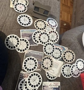VTG View Master With 27 Reels Masters Of The Universe Spider-Man San Antonio - Picture 1 of 15