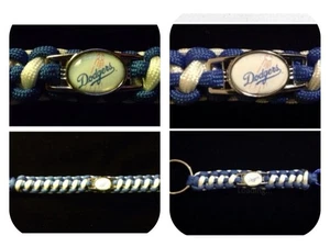 Los Angeles Dodgers Inspired Paracord/Survival Bracelet And Keychain Set - Picture 1 of 1