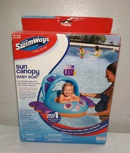 Swim Ways Sonnendach Babyboot 9-24 Monate aufblasbar Baby Float - Bild 1 von 3