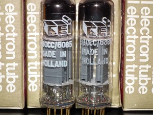 Philips E80CC 6085 Platinum Matched Pair NOS NIB Rebranded CEI Heerlen Holland - Bild 1 von 12