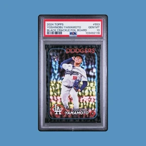 2024 Topps Series 2 - Yoshinobu Yamamoto #553 Black Foil (RC) Dodgers Rookie - Picture 1 of 3