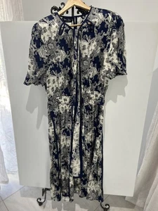 Diane Freis vintage silk dress, Floral Paisley Size M L - Picture 1 of 14