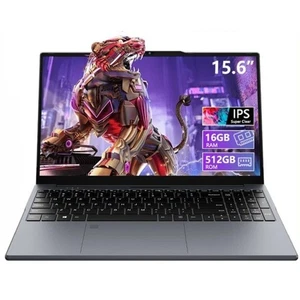 15,6 Zoll Laptop Notebook 16GB RAM 512GB SSD Windows 11 Full HD 1080P Intel N95 - Bild 1 von 7