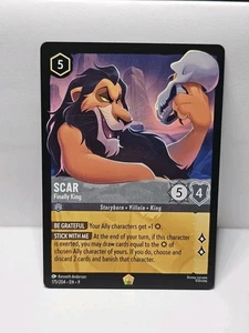 Disney Lorcana Fabled - Cicatriz - Finalmente Rey - 175/204 Legendario - Imagen 1 de 2