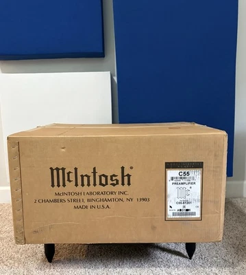 NEW! McIntosh C55  2-Channel Solid State Preamplifier in Factory Sealed Box! - Image 1 of 4