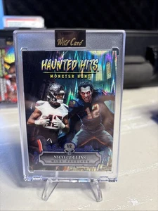 2025 Wild Card Haunted Hits Jersey Edition Nico Collins 1/2 Shock Refractor - Bild 1 von 2