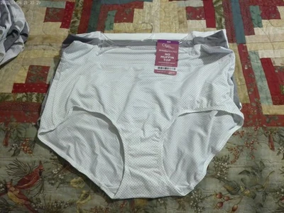 3 pares de bragas cortas Olga 39730 con estampado blanco/gris/blanco sin magdalenas *NUEVAS* XL 8 Foto 1 de 4
