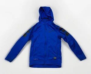 Nike Elite Basketball Hoodie Mens Small Blue Full Zip Therma Fit - Picture 1 of 5