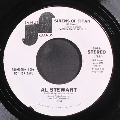AL STEWART: carol / sirens of titan JANUS 7" Single 45 RPM Foto 1 de 2