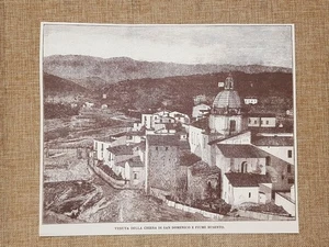 Cosenza nell'800 Veduta della Chiesa di San Domenico e fiume Busento Calabria - Picture 1 of 1