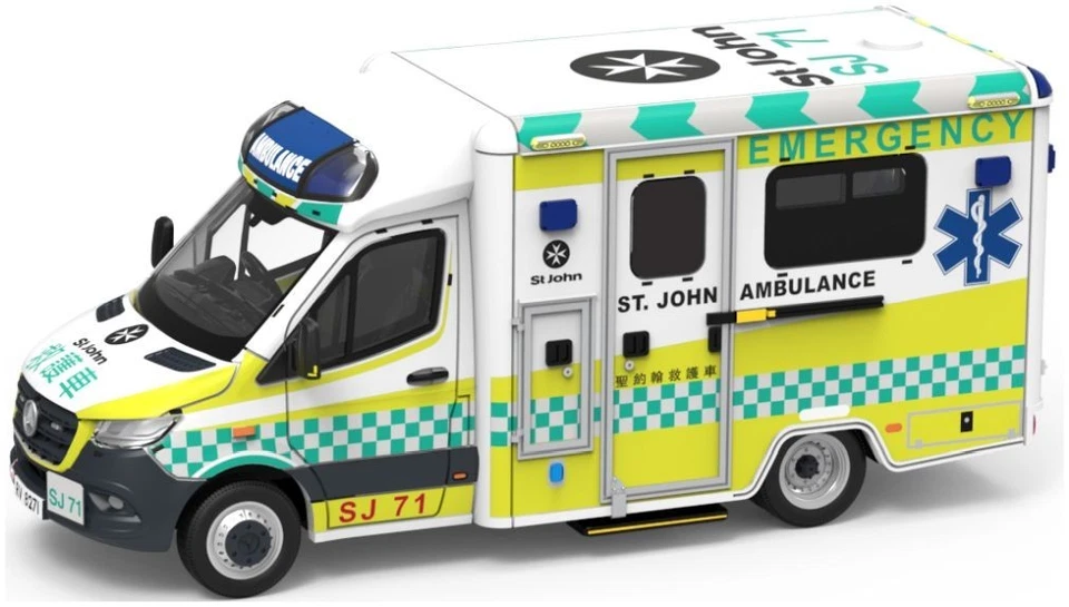 TINY CITY MERCEDES-BENZ SPRINTER ST JOHN AMBULANCE(SJ71) 1-76 SCALE ATC66279 - Image 1 of 1