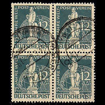OPC 1949 Germany Berlin Von Shephan Block of 4 Sc#9N35 Mi#35 Used Clean Sound VF - Image 1 of 2