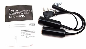 NEU ICOM OPC-499 Headset Adapter für IC-A24 IC-A6 IC-A22 IC-A3 IC-A14 IC-A14S - Bild 1 von 3
