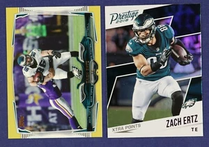 2014 Topps Zach Ertz Gold #14 2018 Panini 49 Xtra Points Parallel Lot Eagles - Bild 1 von 2