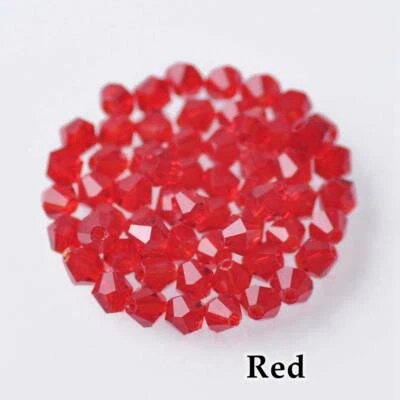 Venta al por mayor 1000 piezas Lote de cuentas espaciadoras sueltas de vidrio facetado bicono pequeño de 3 mm Foto 1 de 4