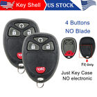 2 For Buick Chevrolet Gmc Pontiac Remote    Car Key Fob Pad Case Shell Ouc60270