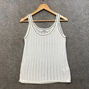 Target x Missoni Top Womens M Medium White Knit Sleeveless Tank Stretch 36618 - Picture 1 of 10