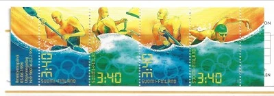 Finland Sc 1008a NH Booklet of 1996 - Water sports - Kayaking, Sailing, Swimming - Image 1 of 2