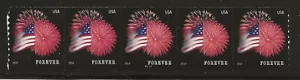 US Scott #4854, Plate #P1111 Coil of 5 2014 Flag VF MNH - Picture 1 of 1