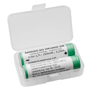 Batterie 3,7 Akku Li-ion 2500mAh | Aufladbar Lithium-Ionen Akku für DIY 20A - Bild 1 von 5