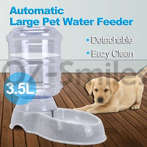 3.5L Automatic Pet Feeder Dispenser Waterer Dog Cat Self Feeding Food Water Bowl - Picture 1 of 3